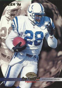 Marshall Faulk Indianapolis Colts 1996 Fleer NFL Pro Football Previews #193
